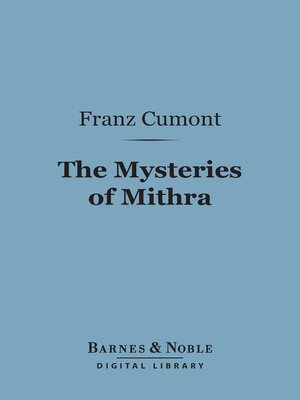 cover image of The Mysteries of Mithra (Barnes & Noble Digital Library)